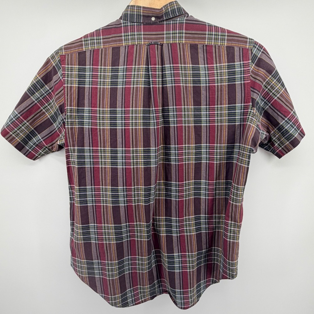 Ralph Lauren Button Down Shirt Mens XL Multicolor Plaid Classic Fit Short Sleeve - Picture 3 of 6